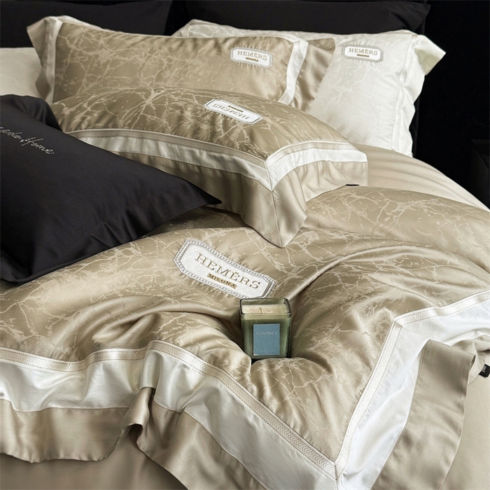 91家纺网 家纺一手货源 找家纺 馨蕊家居  2025春夏新品LF兰精天丝系列-云瑾 云瑾-灰湖绿