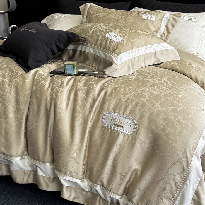 91家纺网 家纺一手货源 找家纺 馨蕊家居  2025春夏新品LF兰精天丝系列-云瑾 云瑾-灰湖绿