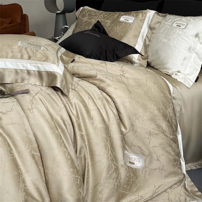 91家纺网 家纺一手货源 找家纺 馨蕊家居  2025春夏新品LF兰精天丝系列-云瑾 云瑾-灰湖绿