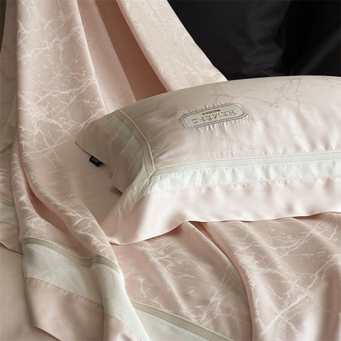 91家纺网 家纺一手货源 找家纺 馨蕊家居  2025春夏新品LF兰精天丝系列-云瑾 云瑾-蔷薇粉