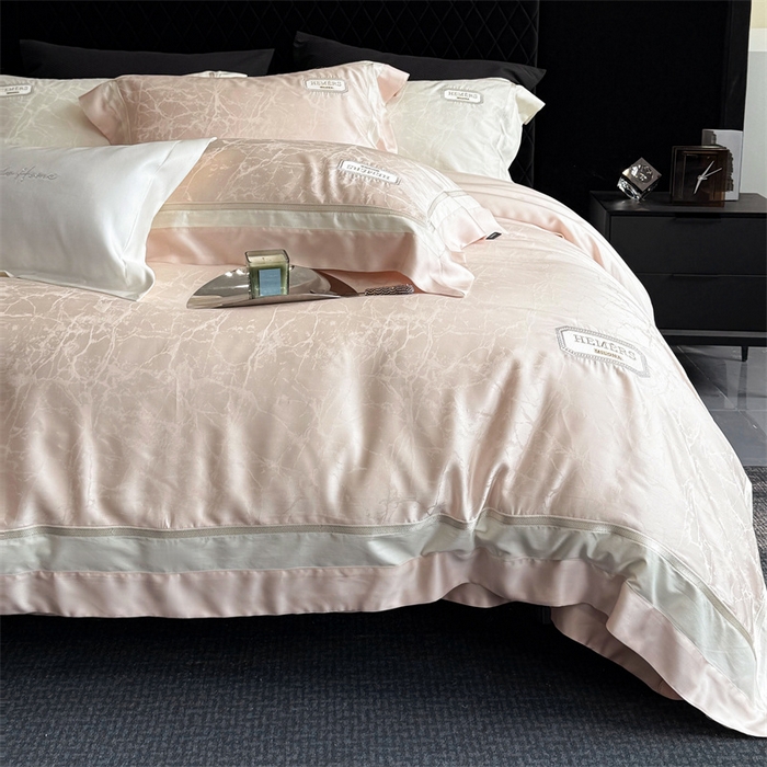 91家纺网 家纺一手货源 找家纺 馨蕊家居  2025春夏新品LF兰精天丝系列-云瑾 云瑾-蔷薇粉