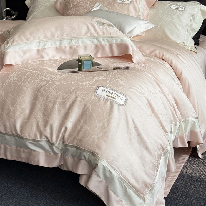 91家纺网 家纺一手货源 找家纺 馨蕊家居  2025春夏新品LF兰精天丝系列-云瑾 云瑾-蔷薇粉