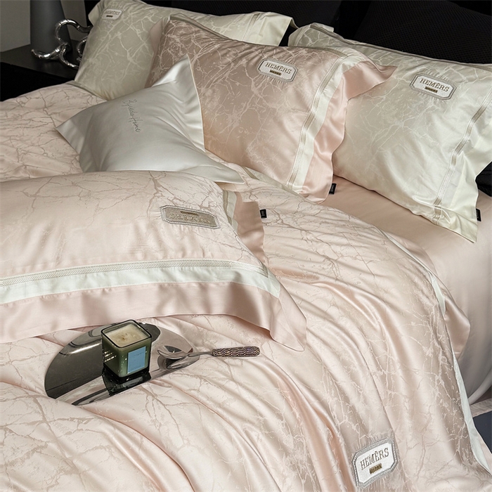 91家纺网 家纺一手货源 找家纺 馨蕊家居  2025春夏新品LF兰精天丝系列-云瑾 云瑾-蔷薇粉