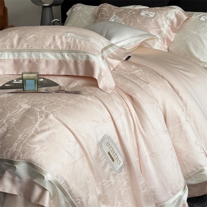 91家纺网 家纺一手货源 找家纺 馨蕊家居  2025春夏新品LF兰精天丝系列-云瑾 云瑾-蔷薇粉