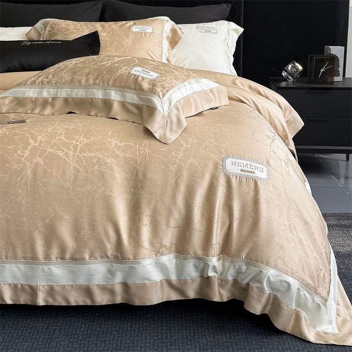 91家纺网 家纺一手货源 找家纺 馨蕊家居  2025春夏新品LF兰精天丝系列-云瑾 云瑾-香槟