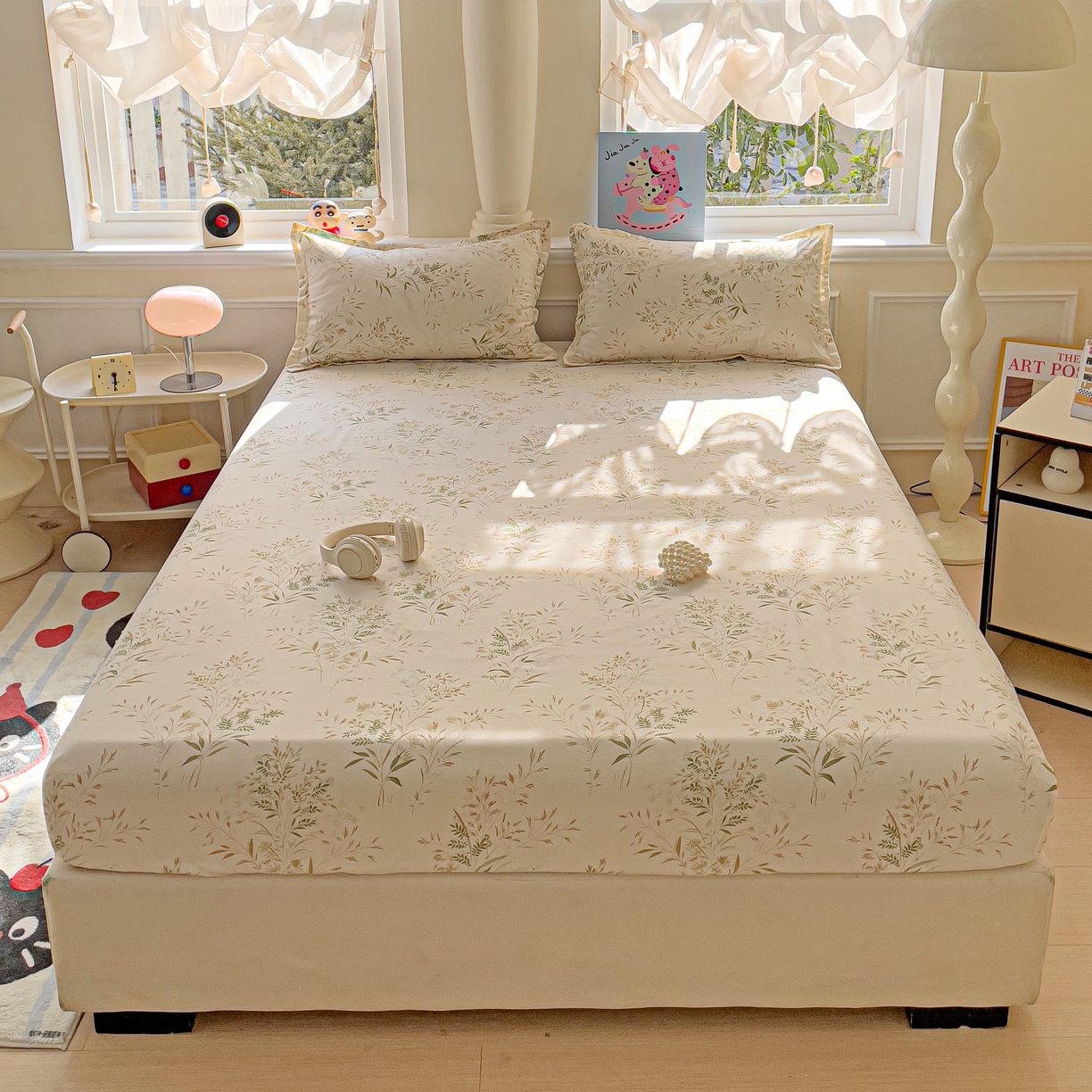 91家纺网 家纺一手货源 找家纺 （总）朵朵家纺 2025新款亲肤棉芦荟棉床笠单床笠，磨毛床笠，印花床笠（可定制尺寸 ）