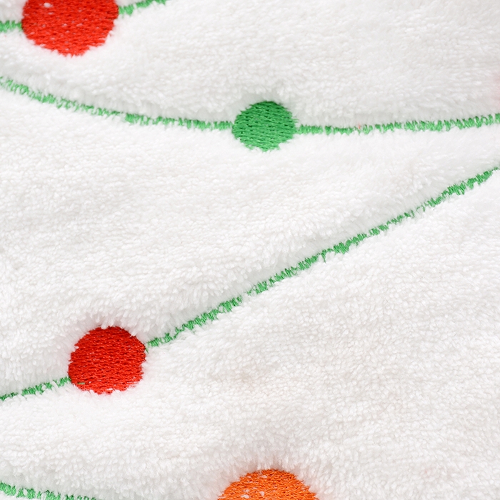 91家纺网 家纺一手货源 找家纺 彩虹毛巾 2025新款珊瑚绒卡通可挂式加厚吸水不掉毛可爱小毛巾厨房洗手间挂巾便携式懒人擦手布-圣诞系列 铃铛23*20cm 擦手巾/只