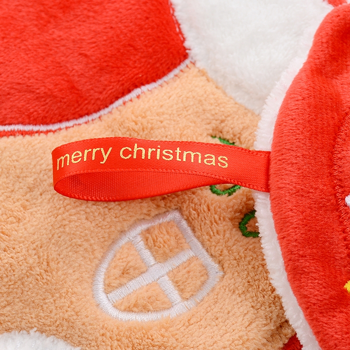 91家纺网 家纺一手货源 找家纺 彩虹毛巾 2025新款珊瑚绒卡通可挂式加厚吸水不掉毛可爱小毛巾厨房洗手间挂巾便携式懒人擦手布-圣诞系列 铃铛23*20cm 擦手巾/只