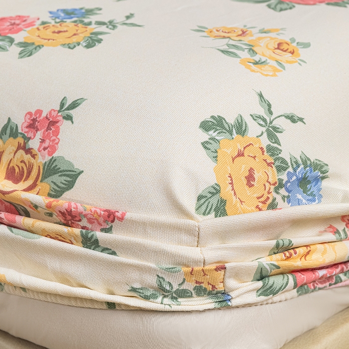 91家纺网 家纺一手货源 找家纺 芃成家纺 2025新款加厚老粗布原棉床笠亲肤单床笠 繁花