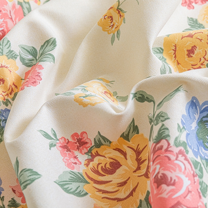 91家纺网 家纺一手货源 找家纺 芃成家纺 2025新款加厚老粗布原棉床笠亲肤单床笠 繁花