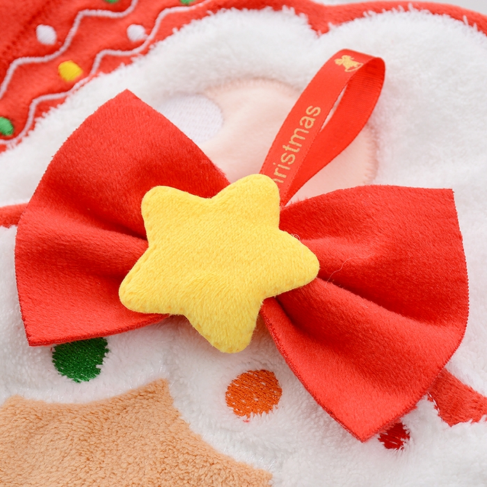 91家纺网 家纺一手货源 找家纺 彩虹毛巾 2025新款珊瑚绒卡通可挂式加厚吸水不掉毛可爱小毛巾厨房洗手间挂巾便携式懒人擦手布-圣诞系列 圣诞老人18*23cm 擦手巾/只