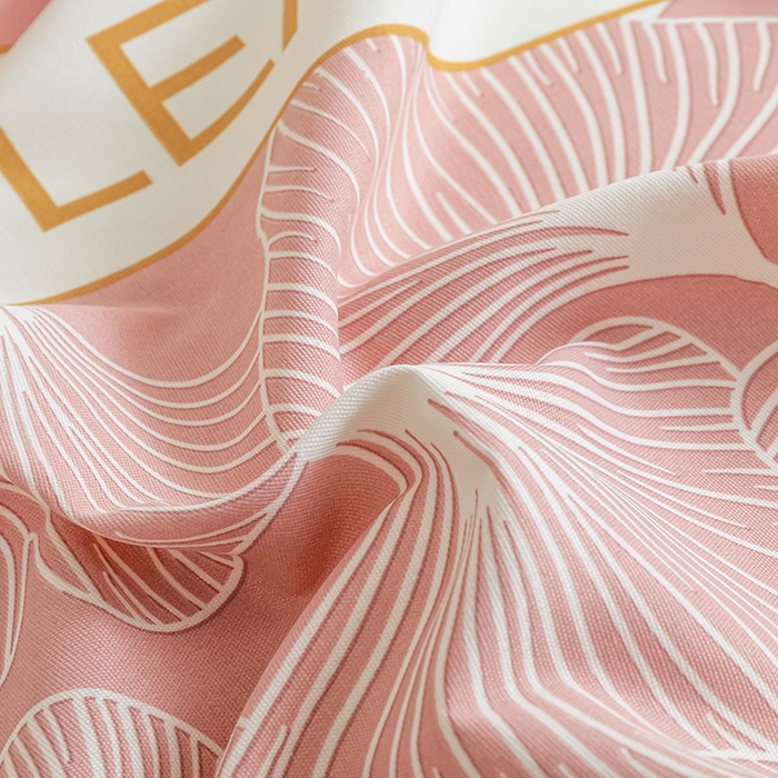 91家纺网 家纺一手货源 找家纺 芃成家纺 2025新款加厚老粗布原棉床笠亲肤单床笠 流光银杏-粉