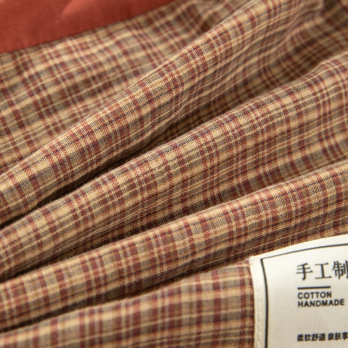 91家纺网 家纺一手货源 找家纺 （总）织布人 2025春夏新款荞麦枕全棉纯棉色织立体无印风荞麦枕头学生宿舍成人家用枕芯单枕芯