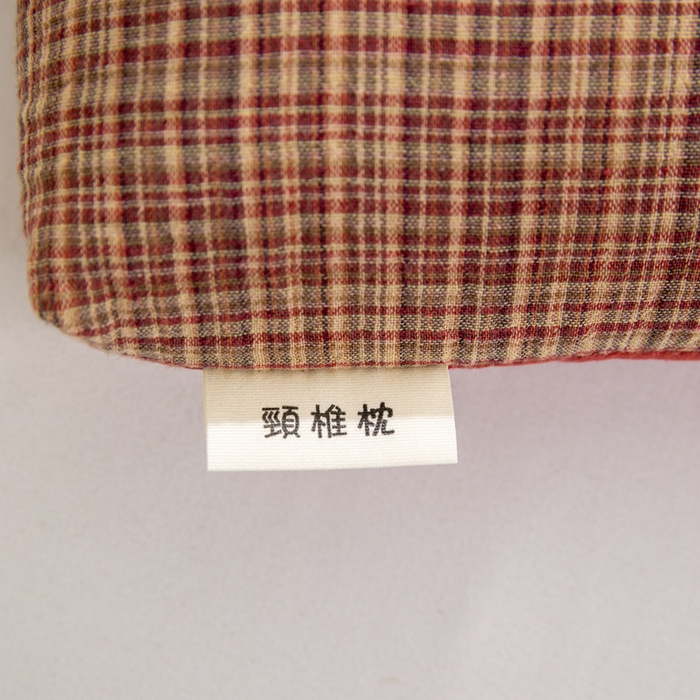 91家纺网 家纺一手货源 找家纺 （总）织布人 2025春夏新款荞麦枕全棉纯棉色织立体无印风荞麦枕头学生宿舍成人家用枕芯单枕芯