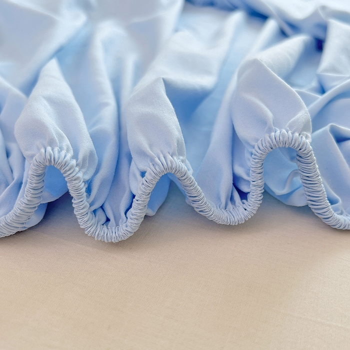 91家纺网 家纺一手货源 找家纺 梦舒羽 2025春夏新款兔毛贴布绣卡通ins风水洗棉床笠学生宿舍床罩床垫保护垫三件套（带买家秀） 呆萌奶猫-海盐兰