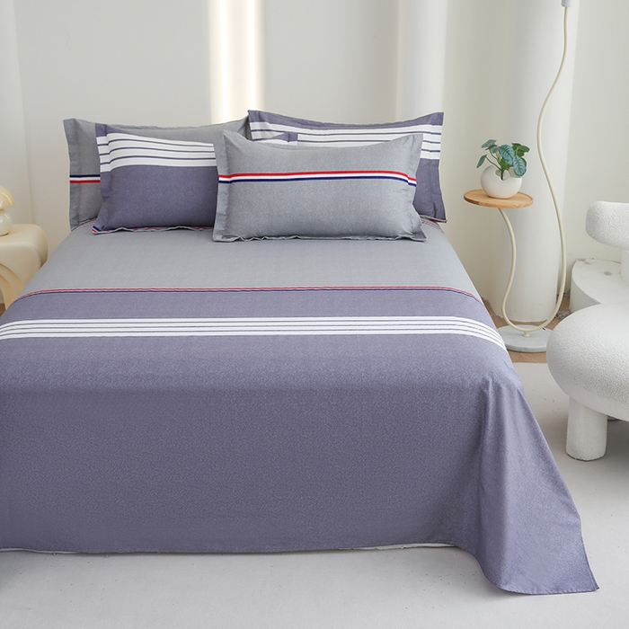 优家居 2025新款纯棉13370床单单件印花100%全棉纯棉加厚大学生宿舍三件套 华尔兹