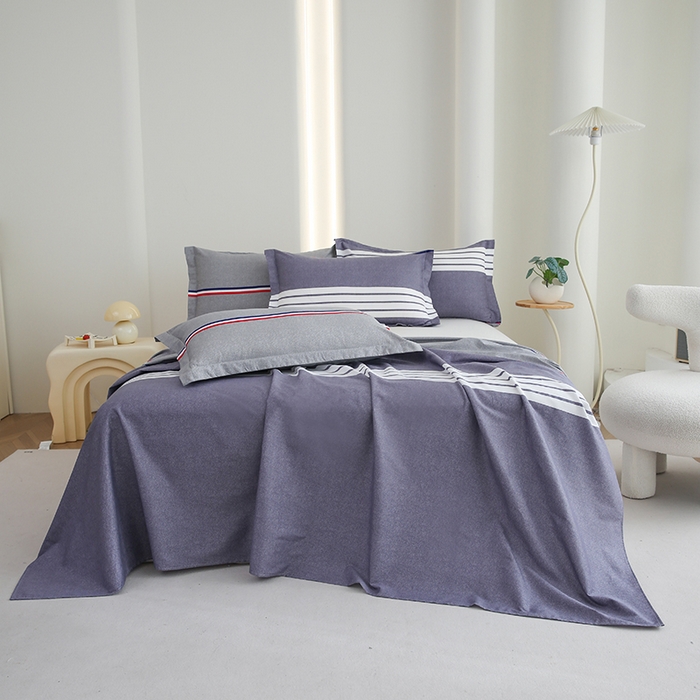 91家纺网 家纺一手货源 找家纺 优家居 2025新款纯棉13370床单单件印花100%全棉纯棉加厚大学生宿舍三件套 华尔兹