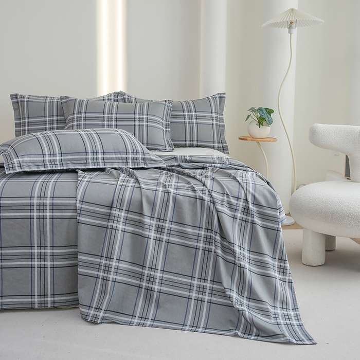 91家纺网 家纺一手货源 找家纺 优家居 2025新款纯棉13370床单单件印花100%全棉纯棉加厚大学生宿舍三件套 科纳特