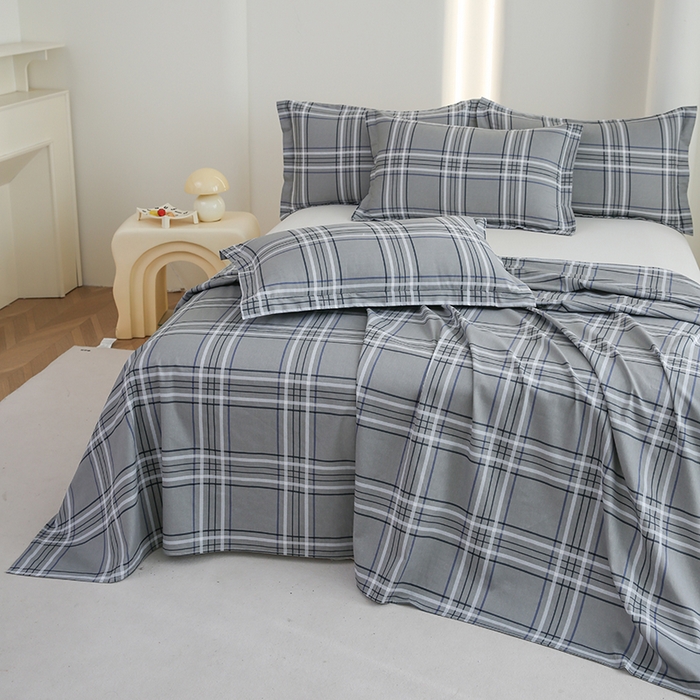 91家纺网 家纺一手货源 找家纺 优家居 2025新款纯棉13370床单单件印花100%全棉纯棉加厚大学生宿舍三件套 科纳特