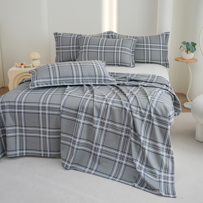 91家纺网 家纺一手货源 找家纺 优家居 2025新款纯棉13370床单单件印花100%全棉纯棉加厚大学生宿舍三件套 科纳特