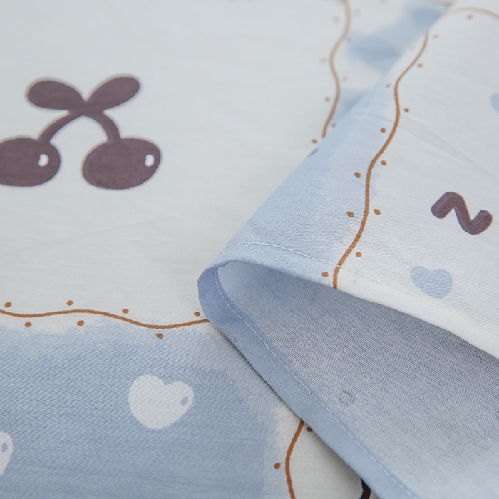 91家纺网 家纺一手货源 找家纺 优家居 2025新款纯棉13370床单单件印花100%全棉纯棉加厚大学生宿舍三件套 兰黛小熊