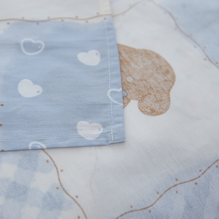 91家纺网 家纺一手货源 找家纺 优家居 2025新款纯棉13370床单单件印花100%全棉纯棉加厚大学生宿舍三件套 兰黛小熊