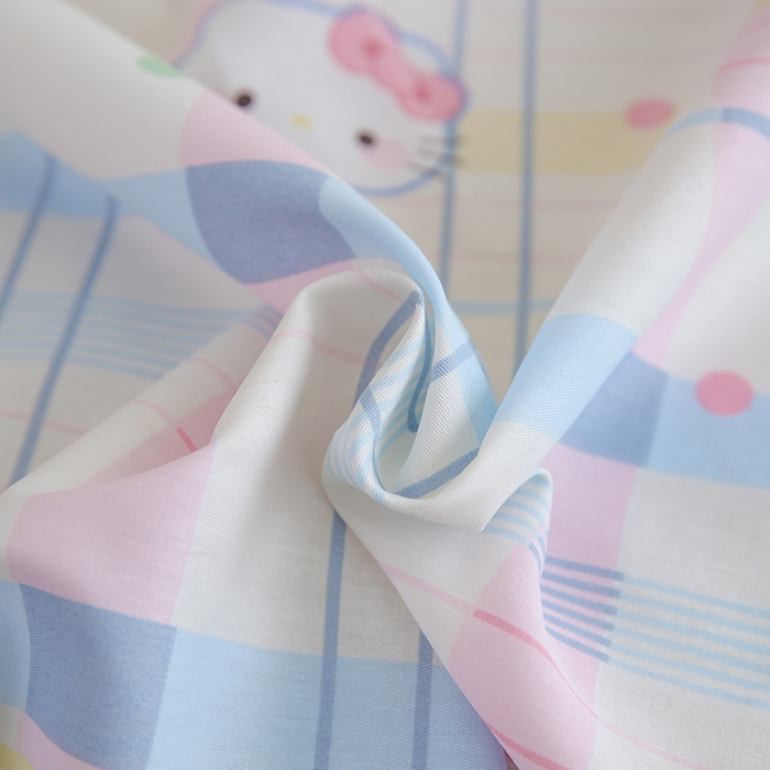 91家纺网 家纺一手货源 找家纺 优家居 2025新款纯棉13370床单单件印花100%全棉纯棉加厚大学生宿舍三件套 奶香猫咪