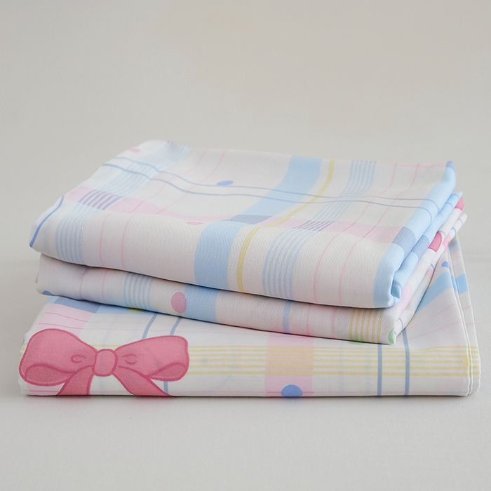 91家纺网 家纺一手货源 找家纺 优家居 2025新款纯棉13370床单单件印花100%全棉纯棉加厚大学生宿舍三件套 奶香猫咪