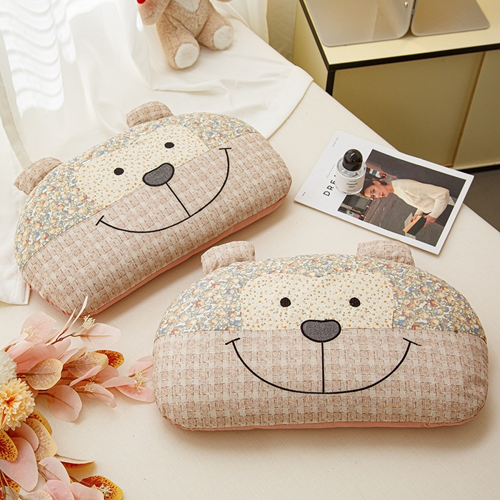 91家纺网 家纺一手货源 找家纺 织布人 2025春夏新款荞麦枕直播爆款全棉纯棉双层纱调皮猴荞麦枕头学生成人硬枕芯单枕芯 全棉双层纱调皮猴-莱特 34x55cm/只