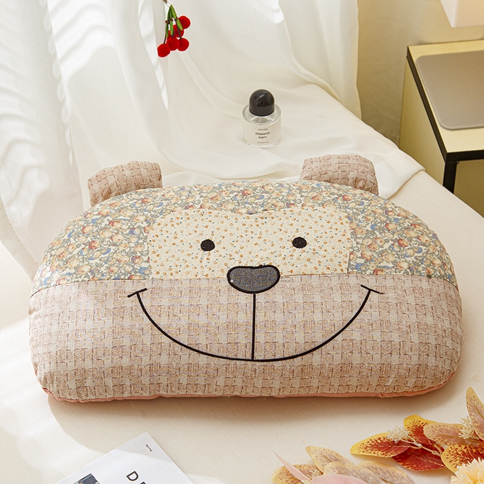 91家纺网 家纺一手货源 找家纺 织布人 2025春夏新款荞麦枕直播爆款全棉纯棉双层纱调皮猴荞麦枕头学生成人硬枕芯单枕芯 全棉双层纱调皮猴-莱特 34x55cm/只