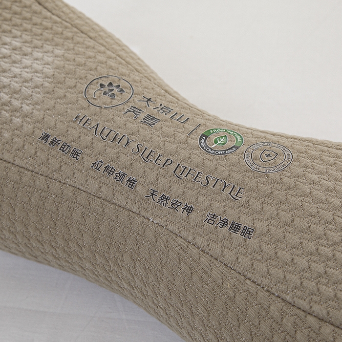 91家纺网 家纺一手货源 找家纺 织布人 2025春夏新款荞麦枕直播爆款升级款针织反弓立体大凉山荞麦枕头硬枕芯单枕芯 升级立体颈椎腰垫枕-灰色 40x15x8cm/只