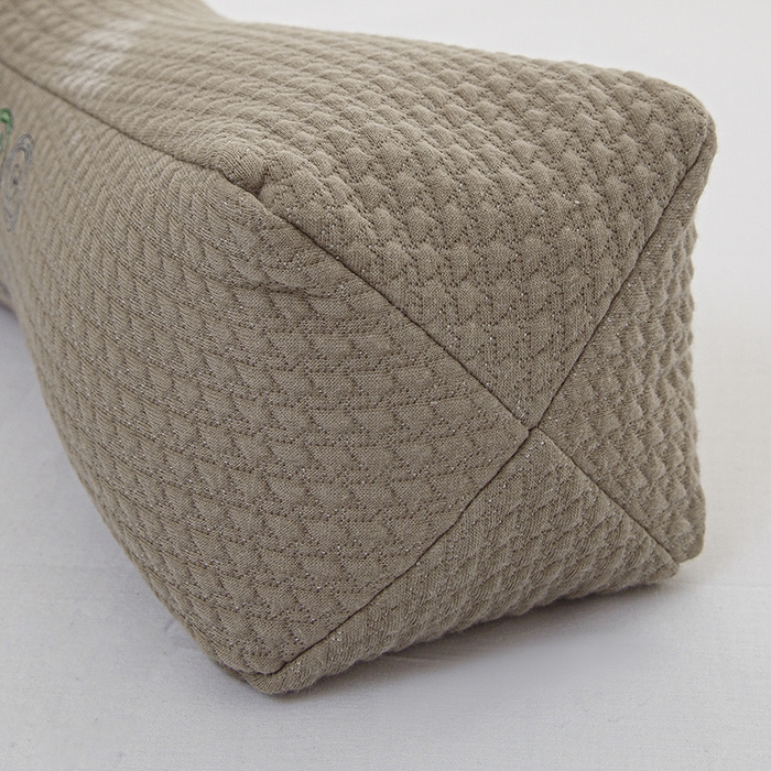 91家纺网 家纺一手货源 找家纺 织布人 2025春夏新款荞麦枕直播爆款升级款针织反弓立体大凉山荞麦枕头硬枕芯单枕芯 升级立体颈椎腰垫枕-灰色 40x15x8cm/只