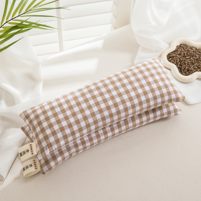 91家纺网 家纺一手货源 找家纺 织布人 2025春夏新款荞麦枕全棉纯棉颈椎枕腰垫枕富贵包枕颈椎不适专用小枕头枕芯单枕芯 全棉颈椎腰垫枕-翠林 13x35cm/只