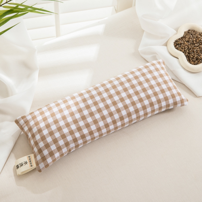 91家纺网 家纺一手货源 找家纺 织布人 2025春夏新款荞麦枕全棉纯棉颈椎枕腰垫枕富贵包枕颈椎不适专用小枕头枕芯单枕芯 全棉颈椎腰垫枕-翠林 13x35cm/只