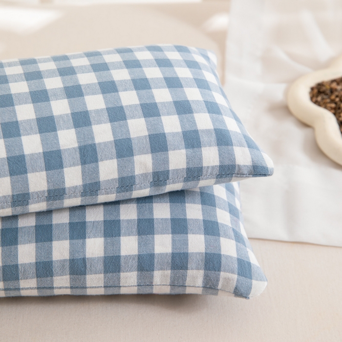 91家纺网 家纺一手货源 找家纺 织布人 2025春夏新款荞麦枕全棉纯棉颈椎枕腰垫枕富贵包枕颈椎不适专用小枕头枕芯单枕芯 全棉颈椎腰垫枕-江南 13x35cm/只