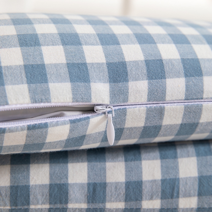 91家纺网 家纺一手货源 找家纺 织布人 2025春夏新款荞麦枕全棉纯棉颈椎枕腰垫枕富贵包枕颈椎不适专用小枕头枕芯单枕芯 全棉颈椎腰垫枕-江南 13x35cm/只