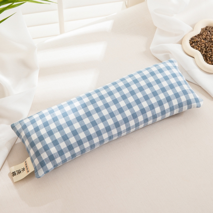 91家纺网 家纺一手货源 找家纺 织布人 2025春夏新款荞麦枕全棉纯棉颈椎枕腰垫枕富贵包枕颈椎不适专用小枕头枕芯单枕芯 全棉颈椎腰垫枕-江南 13x35cm/只