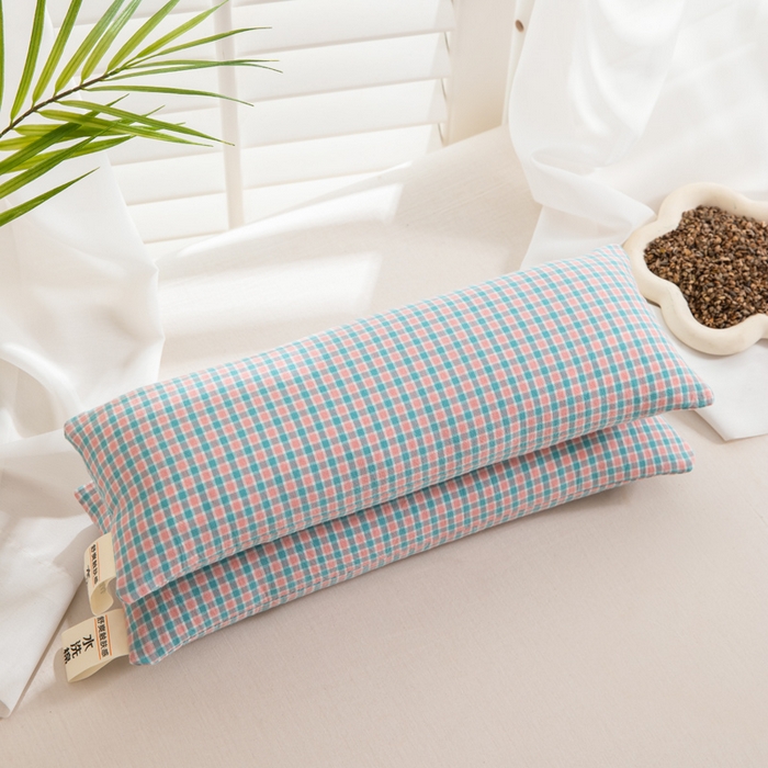 91家纺网 家纺一手货源 找家纺 织布人 2025春夏新款荞麦枕全棉纯棉颈椎枕腰垫枕富贵包枕颈椎不适专用小枕头枕芯单枕芯 全棉颈椎腰垫枕-沐川 13x35cm/只