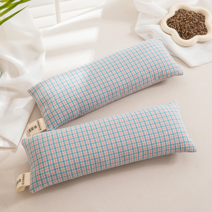91家纺网 家纺一手货源 找家纺 织布人 2025春夏新款荞麦枕全棉纯棉颈椎枕腰垫枕富贵包枕颈椎不适专用小枕头枕芯单枕芯 全棉颈椎腰垫枕-沐川 13x35cm/只