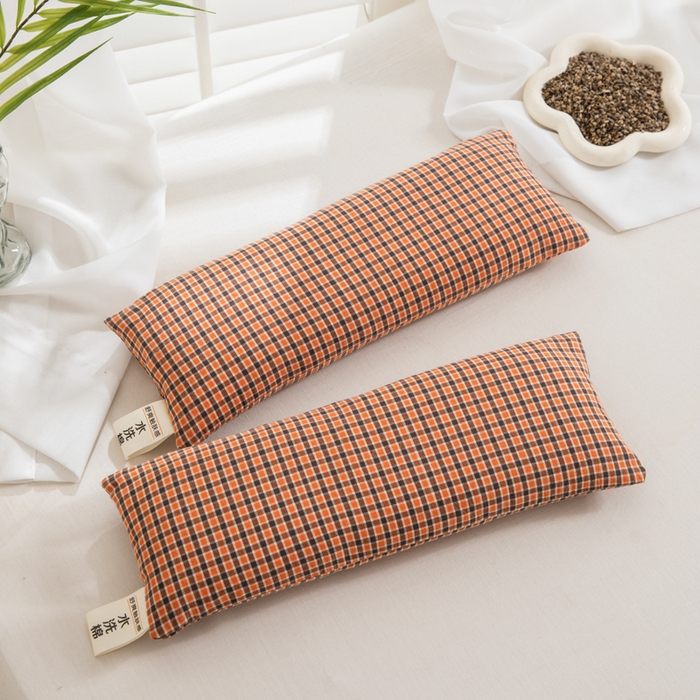 91家纺网 家纺一手货源 找家纺 织布人 2025春夏新款荞麦枕全棉纯棉颈椎枕腰垫枕富贵包枕颈椎不适专用小枕头枕芯单枕芯 全棉颈椎腰垫枕-琴南 13x35cm/只