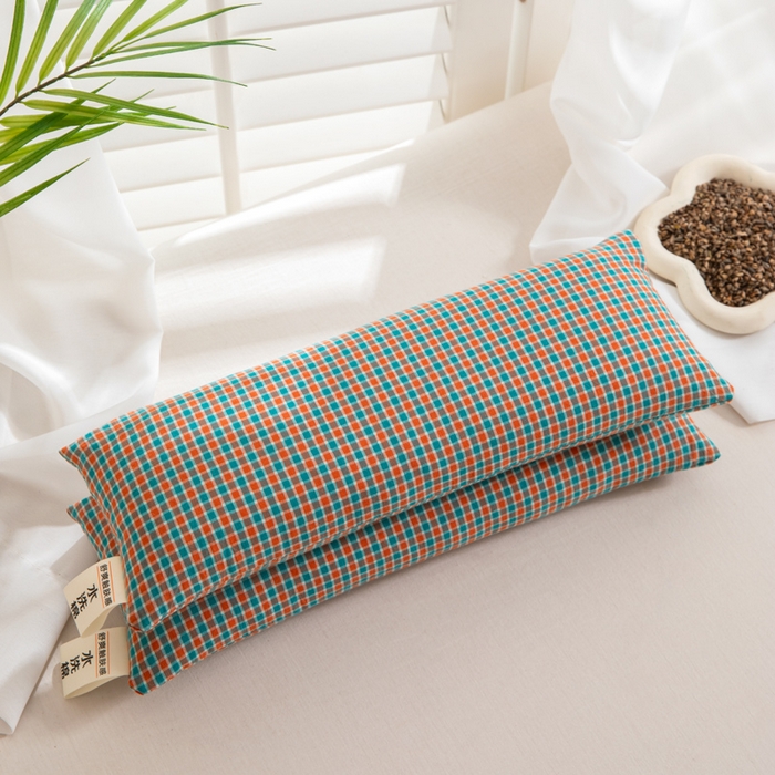 91家纺网 家纺一手货源 找家纺 织布人 2025春夏新款荞麦枕全棉纯棉颈椎枕腰垫枕富贵包枕颈椎不适专用小枕头枕芯单枕芯 全棉颈椎腰垫枕-田园 13x35cm/只