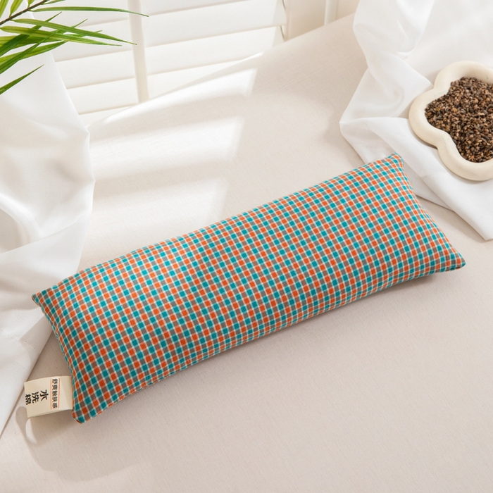 91家纺网 家纺一手货源 找家纺 织布人 2025春夏新款荞麦枕全棉纯棉颈椎枕腰垫枕富贵包枕颈椎不适专用小枕头枕芯单枕芯 全棉颈椎腰垫枕-田园 13x35cm/只