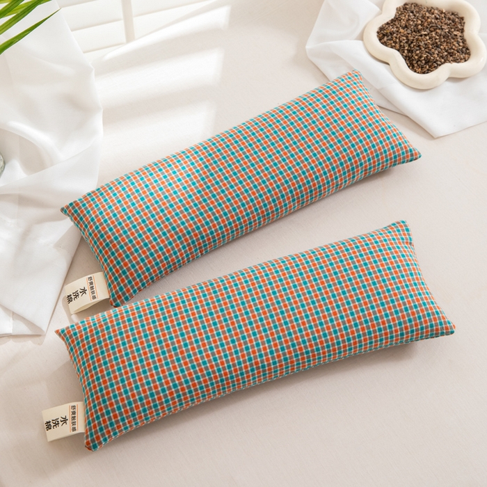 91家纺网 家纺一手货源 找家纺 织布人 2025春夏新款荞麦枕全棉纯棉颈椎枕腰垫枕富贵包枕颈椎不适专用小枕头枕芯单枕芯 全棉颈椎腰垫枕-田园 13x35cm/只