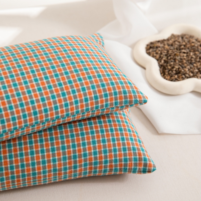 91家纺网 家纺一手货源 找家纺 织布人 2025春夏新款荞麦枕全棉纯棉颈椎枕腰垫枕富贵包枕颈椎不适专用小枕头枕芯单枕芯 全棉颈椎腰垫枕-田园 13x35cm/只