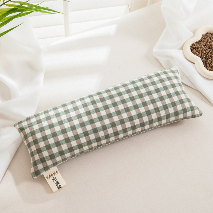 91家纺网 家纺一手货源 找家纺 织布人 2025春夏新款荞麦枕全棉纯棉颈椎枕腰垫枕富贵包枕颈椎不适专用小枕头枕芯单枕芯 全棉颈椎腰垫枕-伊兰 13x35cm/只