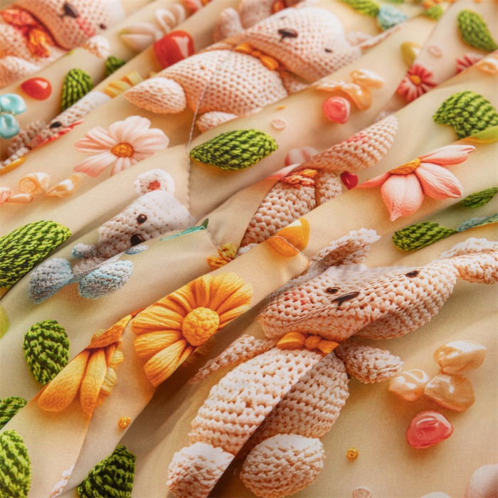 91家纺网 家纺一手货源 找家纺 （总）天瑜家纺 2025新款5D印花棉绸卡通夏被