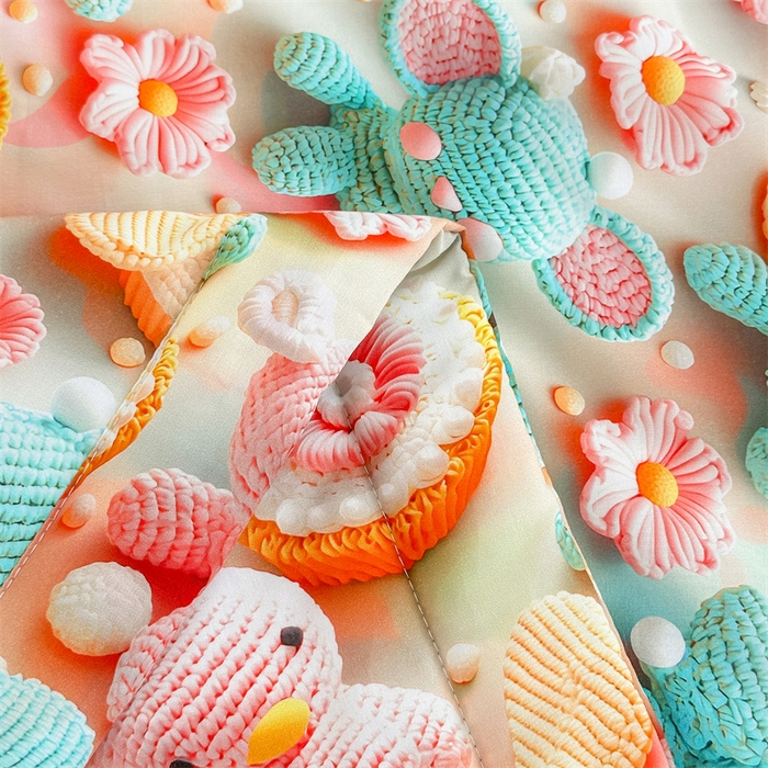 91家纺网 家纺一手货源 找家纺 天瑜家纺 2025新款5D印花棉绸卡通夏被 5D幻境