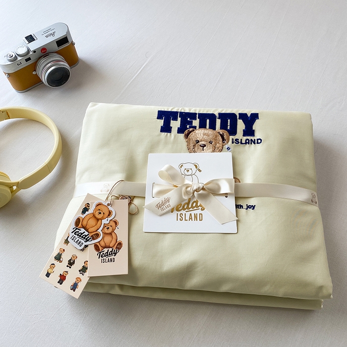 91家纺网 家纺一手货源 找家纺 泰迪爱兰Teddy ISLAND 2026新款100支绣花（50支）三件套四件套 组合图 仅供参考