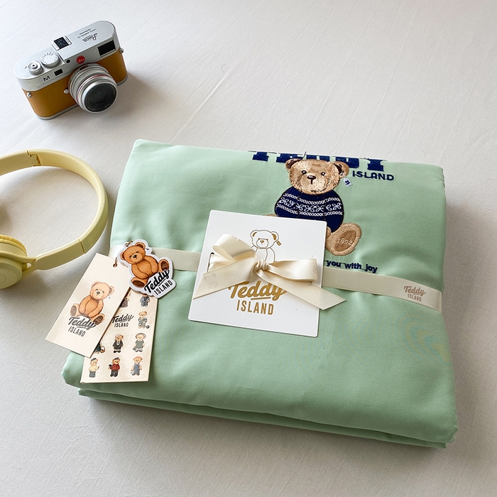 91家纺网 家纺一手货源 找家纺 泰迪爱兰Teddy ISLAND 2026新款100支绣花（50支）三件套四件套 组合图 仅供参考