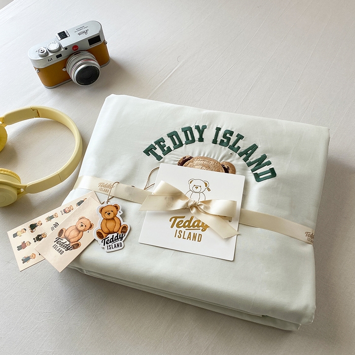 91家纺网 家纺一手货源 找家纺 泰迪爱兰Teddy ISLAND 2026新款100支绣花（50支）三件套四件套 组合图 仅供参考